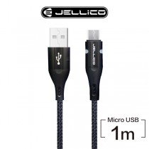 【JELLICO】1M 斑斕系列Micro-B充電傳輸線 (JEC-A1-BKM)