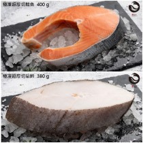 【凍洋Oceanice】極凍厚切雙魚組(扁鱈/鮭魚)