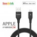 【Soodatek】2m USB2.0 A TO lightning V型鋁殼高彈絲編織線-黑色 (SUL2-AL200VBL)