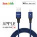 【Soodatek】2m USB2.0 A TO lightning V型鋁殼高彈絲編織線-藍色 (SUL2-AL200VBU)
